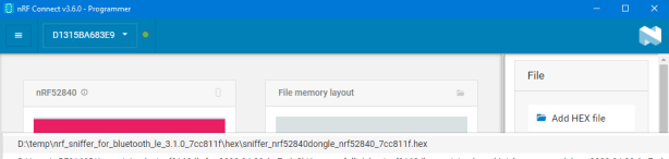 How to install BLE Sniffer on nRF52840 Dongle and run it – JimmyIoT