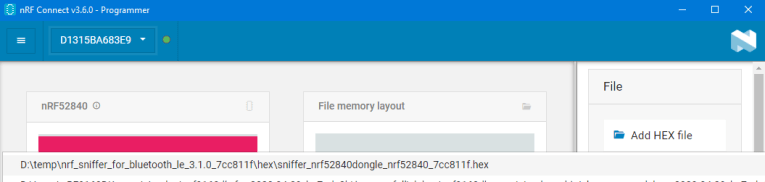 How to install BLE Sniffer on nRF52840 Dongle and run it – JimmyIoT